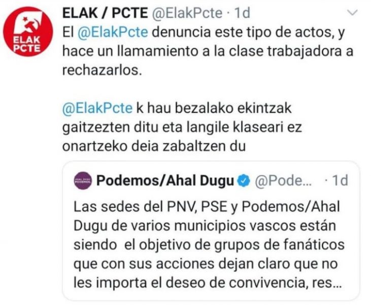Españolear: De nuevo la izquierda chovinista contra la luchas populares de liberación nacional