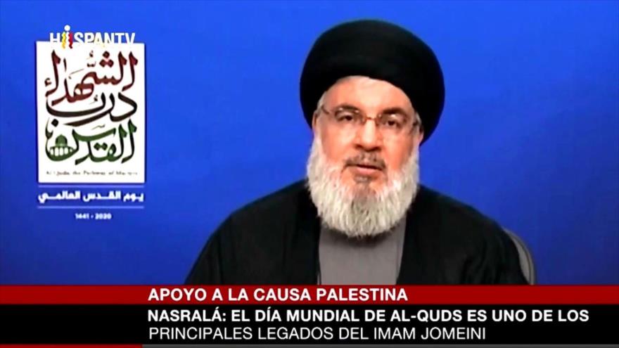 Nasral&aacute;: Estamos m&aacute;s cerca que nunca de la liberaci&oacute;n de Al-Quds | HISPANTV
