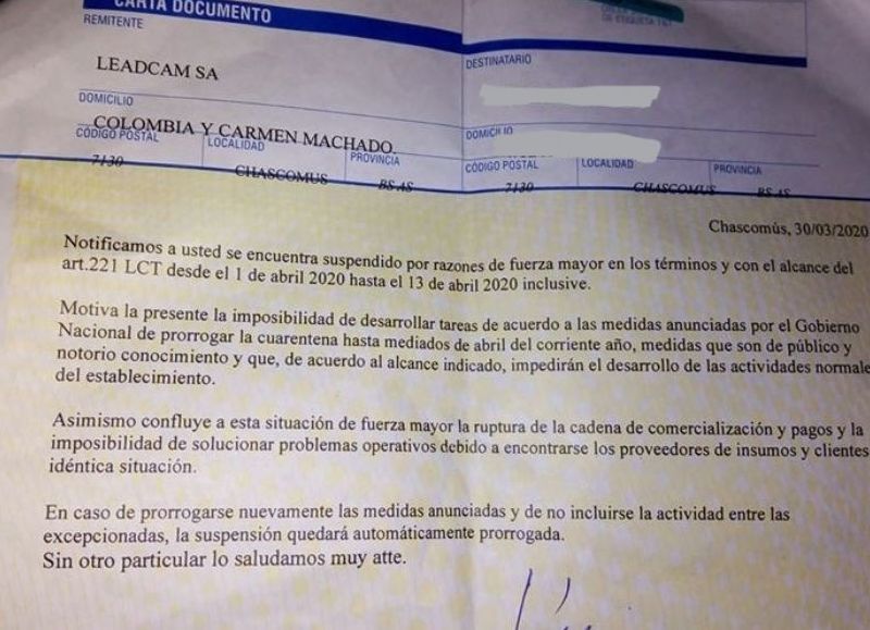 Las autopartistas Fadecya y Lead Cam pretenden suspender sin goce de sueldo: "Tienen cero interés por sus trabajadores."