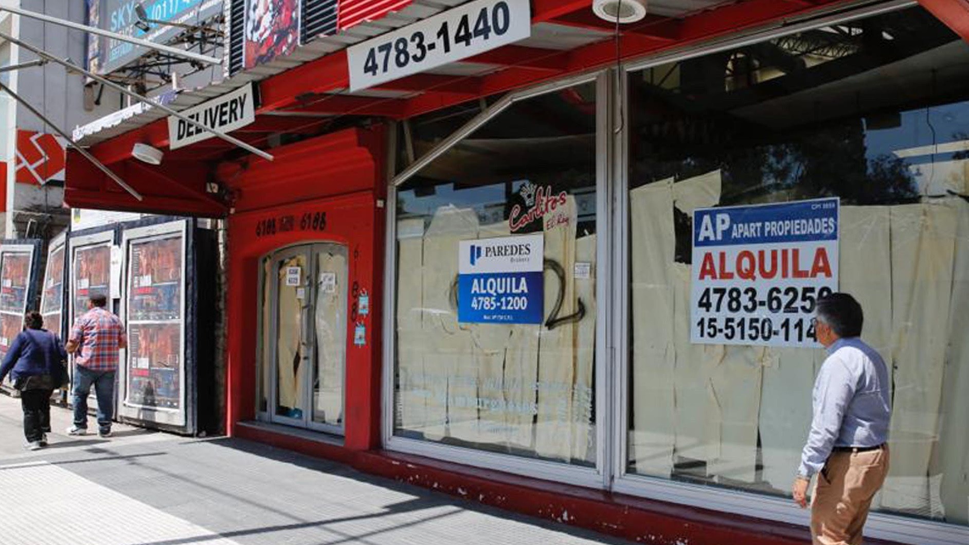 Se disparó más del 200% la cantidad de locales vacíos en la Ciudad de Buenos Aires
