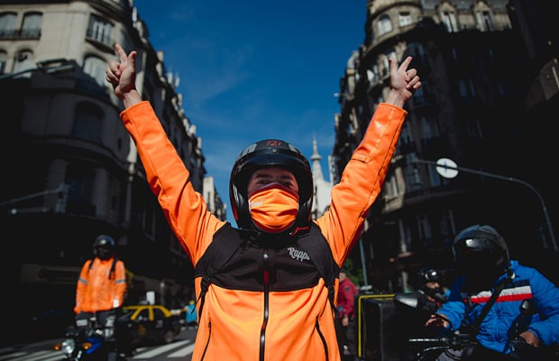 Argentina. Cómo se organizan y protestan los repartidores de aplicaciones