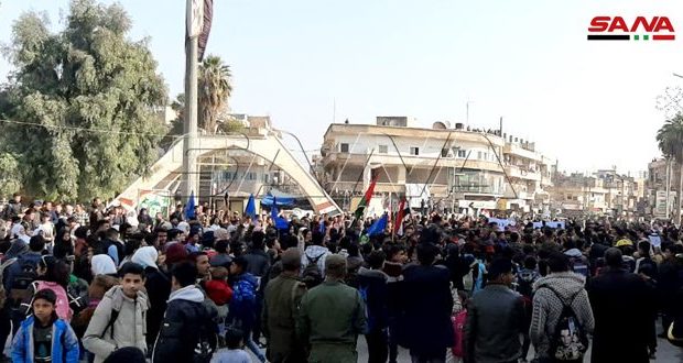 Siria. Residentes de Al Hasaka se manifiestan en contra de la presencia de las fuerzas estadounidenses y turcas