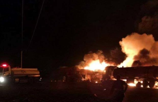 Siria. Drones rusos destruyen puntos de contrabando de petróleo en la localidad de Tarhin