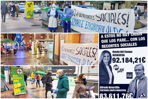 Finaliza la campaña de denuncia de los abusivos sueldos y la política del ayuntamiento