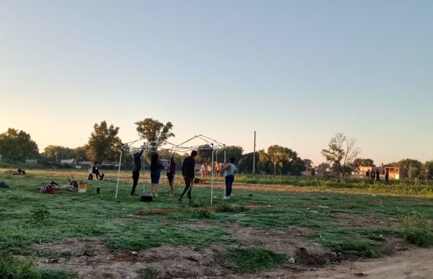Vecinxs autoconvocadxs ocupan tierras en Ezeiza y la policía bonaerense los reprime violentamente: dos detenidos
