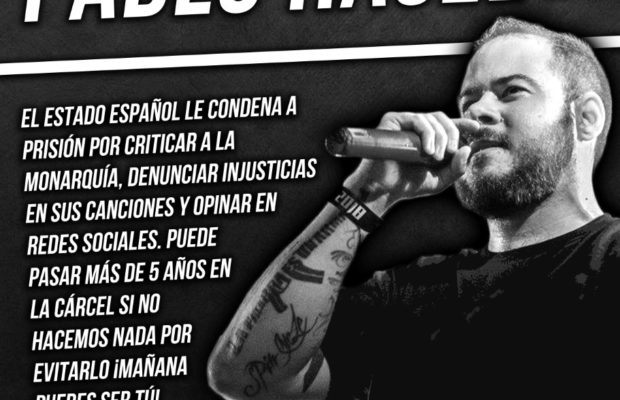 Cultura. Pablo Hasel: «Comunicado ante mi encarcelamiento inminente»