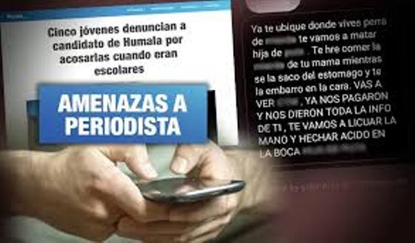 Perú. Periodista de Wayka recibe amenazas de muerte por investigar a candidato al Congreso