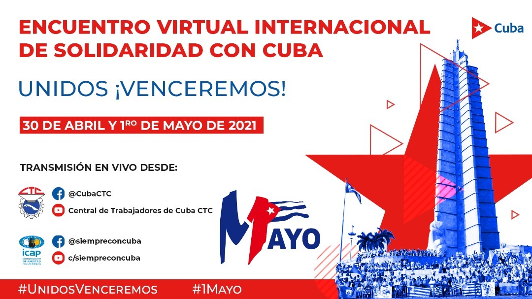 CLATE presente en la celebración del 1 de mayo en Cuba CLATE presente en la celebración del 1 de mayo en Cuba