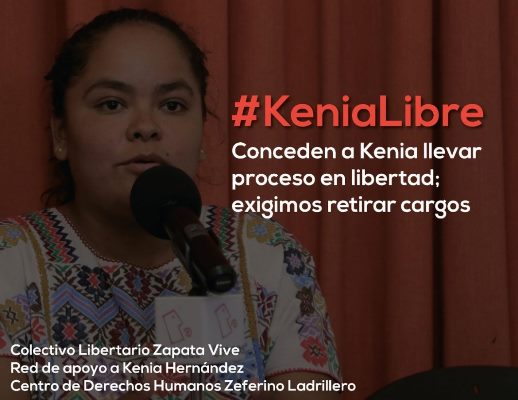 México. Inicia defensora Kenia Hernández, huelga de hambre en penal