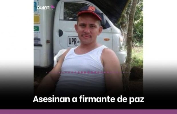 Colombia. Asesinan a Jesús Danilo Mora Londoño, firmante del Acuerdo de Paz