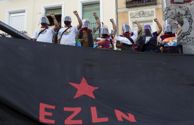 México. Emotiva bienvenida madrileña a la delegación marítima zapatista