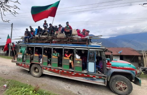 Pueblos Originarios. Primera delegación de la guardia indígena en Colombia llega a Mosoco Páez