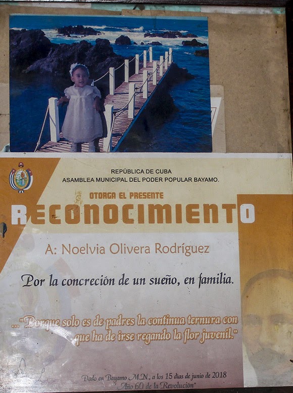 La sala de la casa de Noelvia es un santuario a su doctrina revolucionaria. Foto: Yordanka González Arceo.